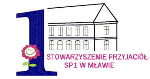 Logo Stowarzyszenia Przyjaciół SP1 w Mławie